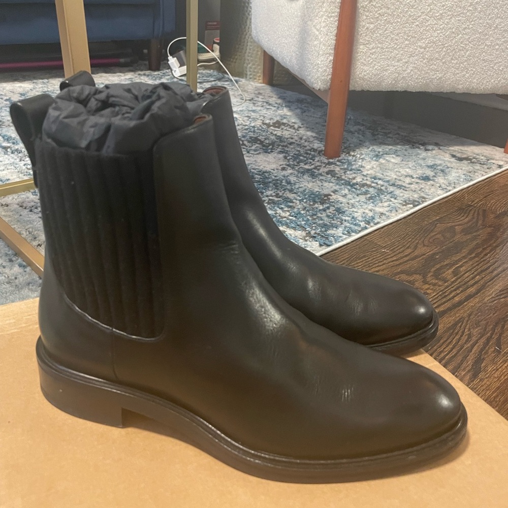 Loro Piana Auckland Chelsea Boot Black Leather
